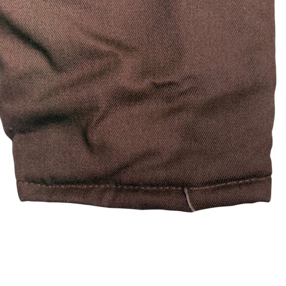 Vintage Sears Workwear Brown Insulated Coveralls Size L Nylon Polyester 80's - Picture 9 of 11